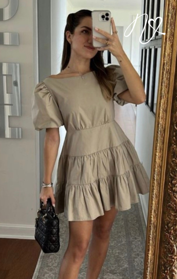 Vestidos para mujer Niccola Valiente NI726 Cortos elegantes beige