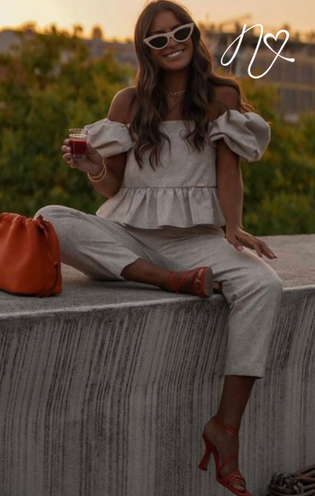 Sets Niccola Valiente NI727 Set pantalon avena