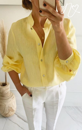 Blusas para mujer Niccola Valiente NI730 Camiseras amarillo pastel