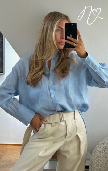 Blusas para mujer Niccola Valiente NI731 Camiseras azul cielo