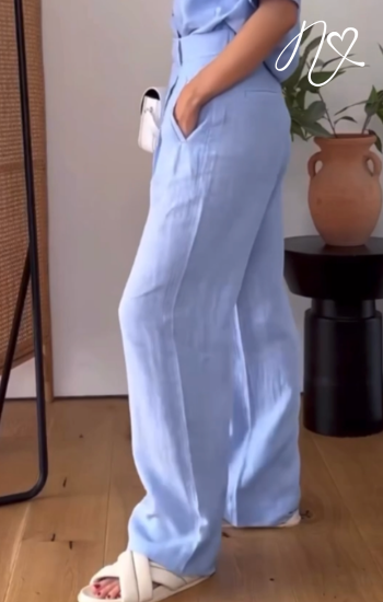 Pantalones Niccola Cayena NI732 Pantalones Largos azul cielo