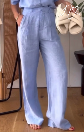 Pantalones Niccola Cayena NI732 Pantalones Largos azul cielo