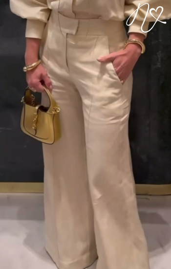 Pantalones Niccola Valiente NI737 Pantalones Largos avena