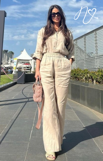 Sets Niccola Valiente NI739 Set pantalon avena