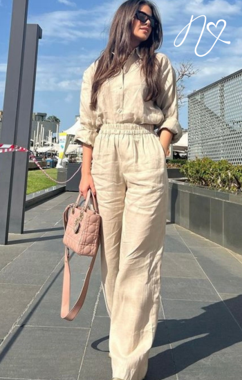 Sets Niccola Valiente NI739 Set pantalon avena