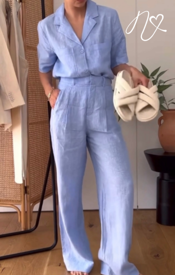 Sets Niccola Valiente NI741 Set pantalon azul cielo