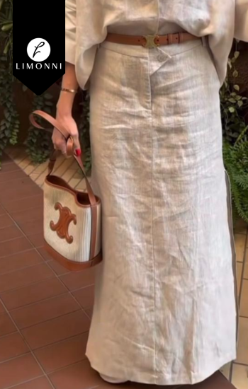 Faldas para mujer COLOR BEIGE TALLA L REF LI5127 Sale