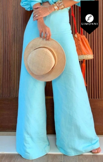 Pantalones COLOR AZUL CIELO TALLA S REF LI5174 Sale