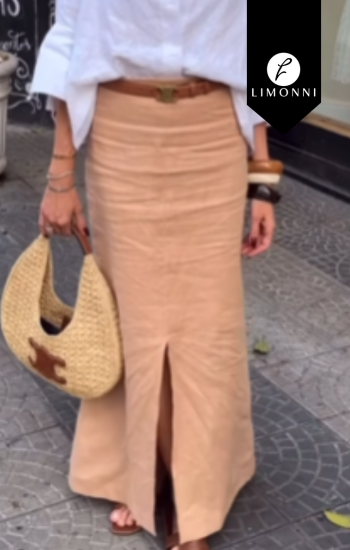 Faldas para mujer COLOR marron claro TALLA L REF LI5221 Sale