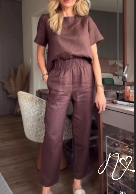 Sets Niccola Bennett NI1028 Set pantalon - Blanco