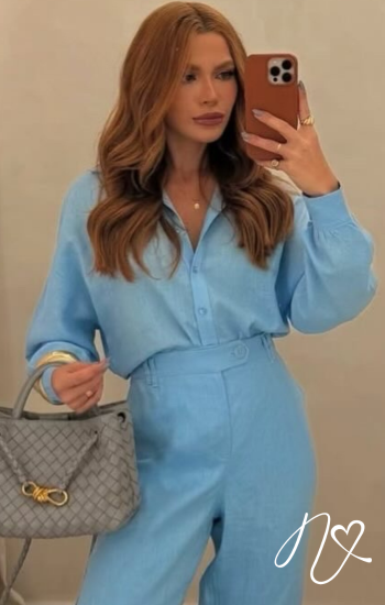 Blusas para mujer Niccola Cayena NI1046 Camiseras - Azul Rey