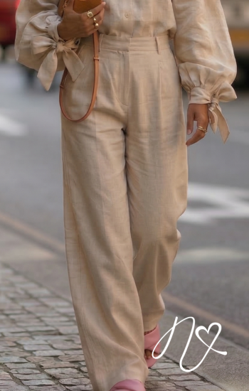 Pantalones Niccola Bennett NI1113 Pantalones Largos - Blanco