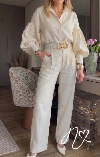 Sets Niccola Bennett NI1123 Set pantalon - Blanco