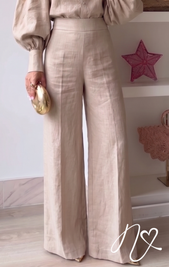 Pantalones Niccola Perla NI1193 Pantalones Largos - Beige