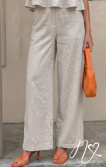 Pantalones Niccola Perla NI1199 Pantalones Largos - Blanco