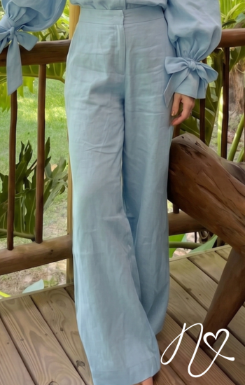 Pantalones Niccola Perla NI1208 Pantalones Largos - Azul Cielo