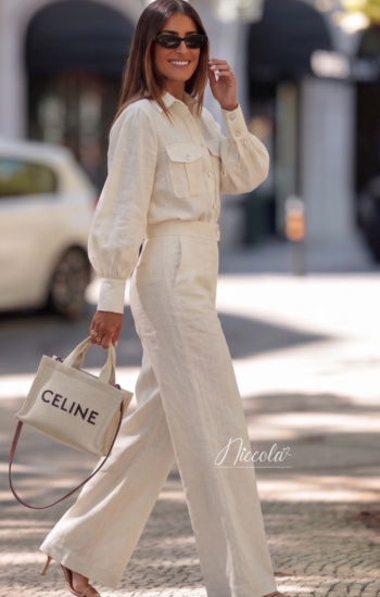 Sets Niccola A-MAR NI1324 Set pantalon - Blanco