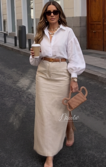 Sets Niccola Gretta NI1334 Set falda - Blanco