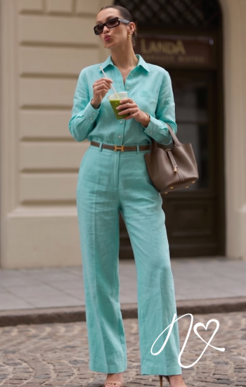 Sets Niccola A-MAR NI1340 Set pantalon - Blanco