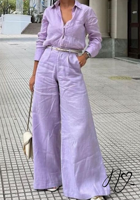 Sets Niccola Gretta NI805 Set pantalon lila