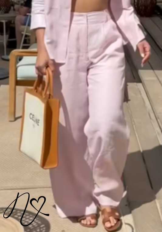 Pantalones Niccola Cayena NI980 Largos elegantes rosado