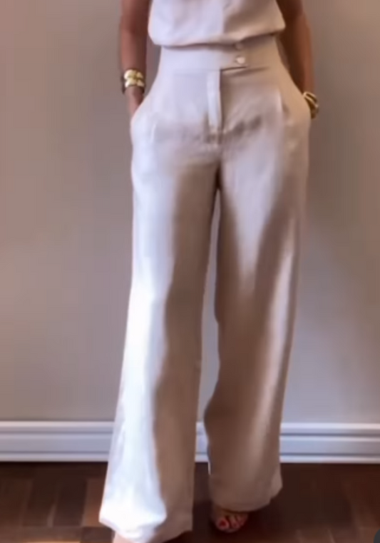 SALE - Pantalones Niccola NI991 Pantalones Largos - Avena