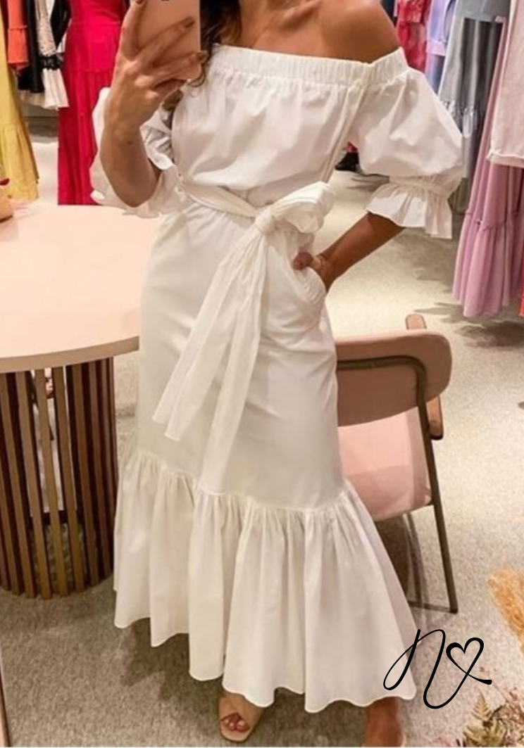 Vestidos para mujer Niccola Cayena NI994 Maxidress - Blanco