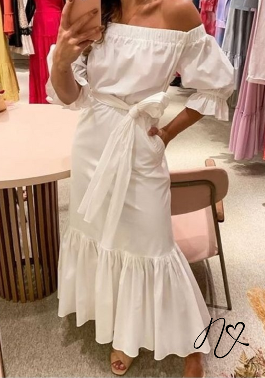 Vestidos para mujer Niccola Cayena NI994 Maxidress - Blanco